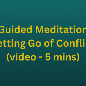 Guided Meditation - Letting Go of Conflict (video - 5 mins)