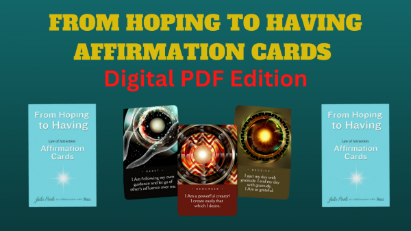 From Hoping to Having Affirmation Cards - Digital Edition $18 (Supplied by iNous)